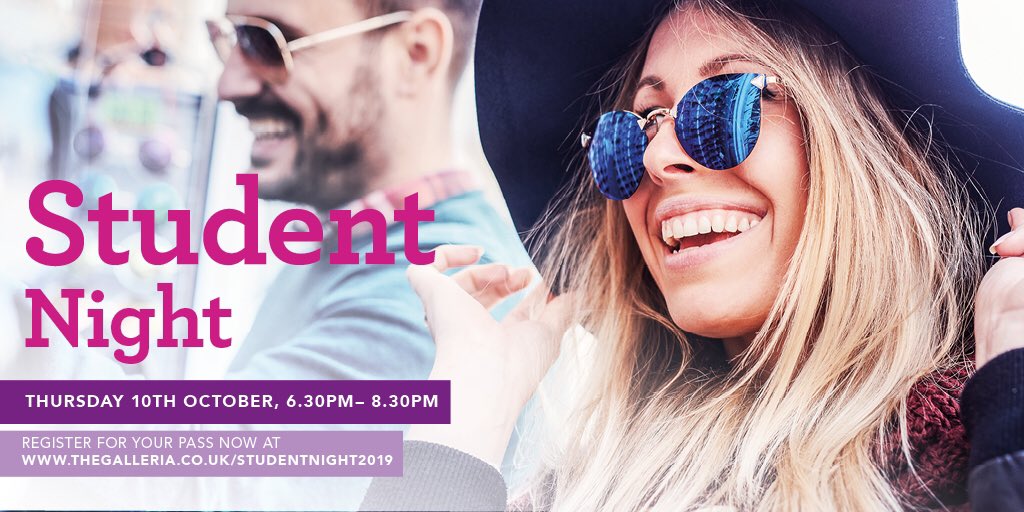 studentshopping's tweet photo. Students @UniofHerts come and see us at the @hertssu #freshersfair today to find out about our #studentshoppingnight @the_galleria 🛍🛍 https://t.co/IJjf6Trbqk