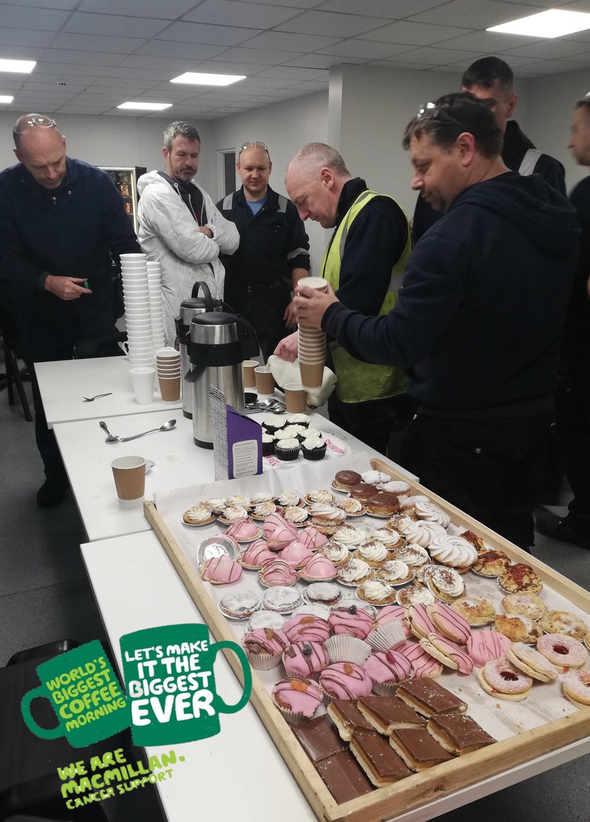 GES_LTD's tweet photo. We joined the World's Biggest Coffee Morning in aid of @macmillancancer Lots of yummy cakes, thanks to everyone for donating to a very worthy cause 🧁☕️ #ges #fundraising #macmillan #macmillancoffeemorning #worldsbiggestcoffeemorning #feelgodfriday #derry #northernireland https://t.co/piIERRwkup