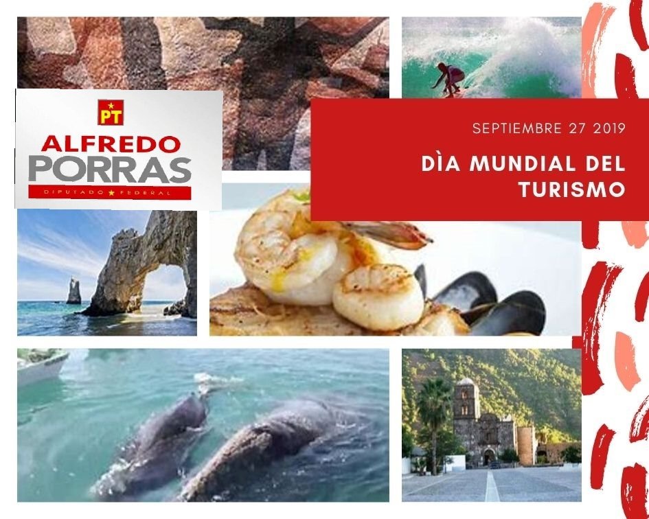 #DiaMundialDelTurismo  nuestra entidad cuenta con destinos turísticos de clase mundial, un estado naturalmente turístico, con playas, gastronomía, Misiones, pinturas rupestres, etc. #VisitaBCS