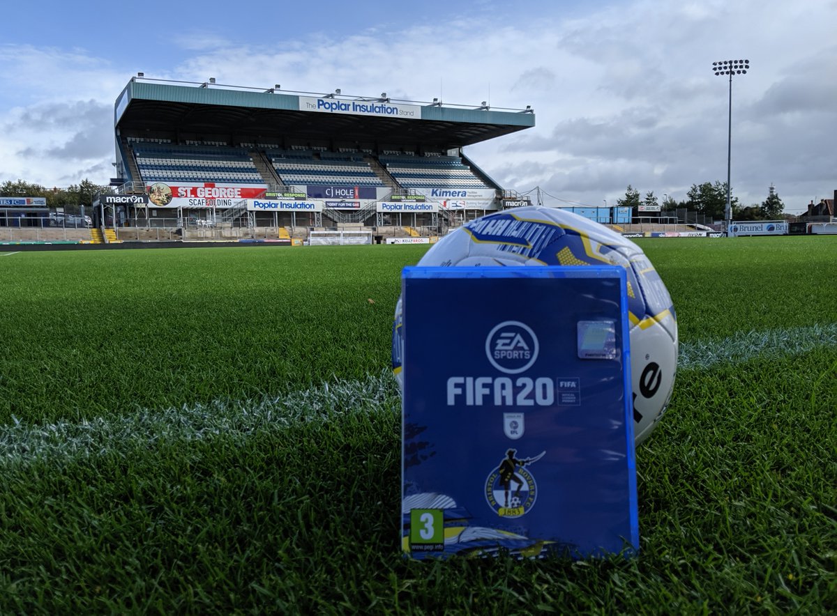 Official_BRFC's tweet photo. ⏰ COMPETITION TIME!!!

⚽️ Since it's FIFA 20 day, we're offering one lucky winner a branded Bristol Rovers copy of the game on PS4!

🔁 Simply retweet to be in with a chance - the competition ends at 4pm so be quick!

#BristolRovers https://t.co/X8wlx4QNVj