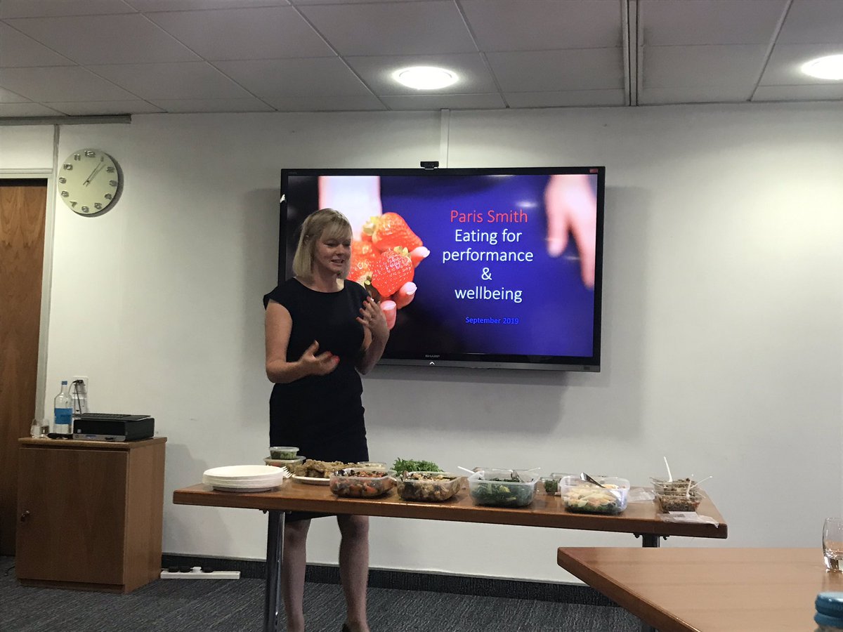 ParisSmithLLP's tweet photo. Today we’re welcoming @HMNutrition for a lunch and learn session for our #wellbeingweek, delicious food and eating for performance, what is realistic when you’re busy? #BeWellWithPS https://t.co/n6zqRakBNZ