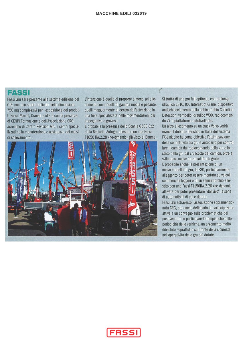 Read the magazine Macchine Edili. Issue no. 03/2019 talks about us!
#fassipressrelease

issuu.com/fassi_cranes/d…