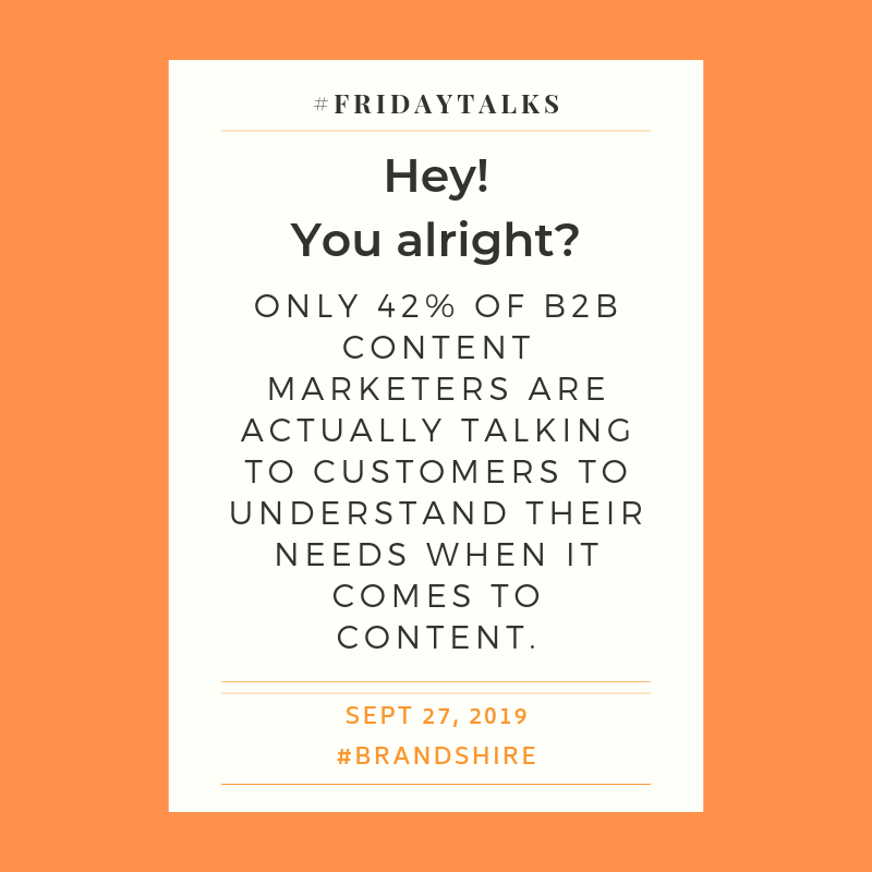 brandshire's tweet photo. Social listening could be the first step in doing so. Do your customers talk about your brand on #socialmedia? Do they provide feedback or comment on your content? Are they engaging and liking it? Maybe there is a need for change &amp; more research? 
#ContentMarketing #Communication https://t.co/gs0RJzrTGy