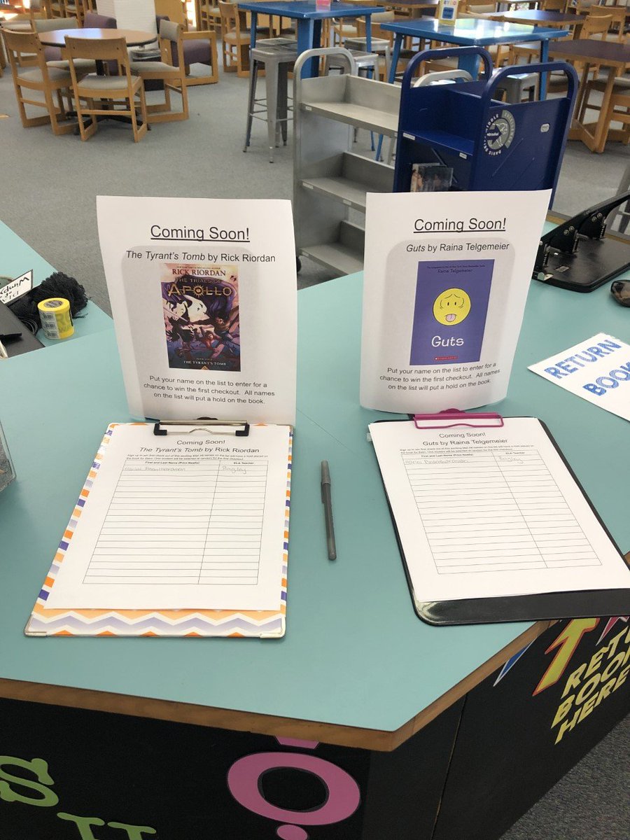 DdmsMedia's tweet photo. Students at DDMS can't wait to get their hands on these newest titles, so we're having a drawing to see who gets the "first checkout"! #reading4thewin #pantherproud @DDMSBuzz https://t.co/QnkMJnghGd