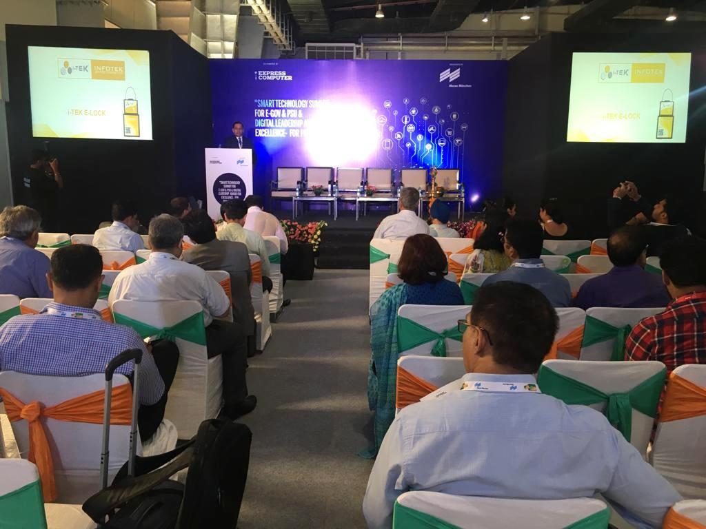 infotekrfid's tweet photo. Mr. Sachin Joshi EVP, i-TEK addressing delegates at the launch of E-Lock at Smart Cards Expo 2019.
#iTEK #InfotekSoftware #RFID #RFIDSolution #ELock #Technology #smartcardsexpo2019 #launch https://t.co/fnjedeXohy