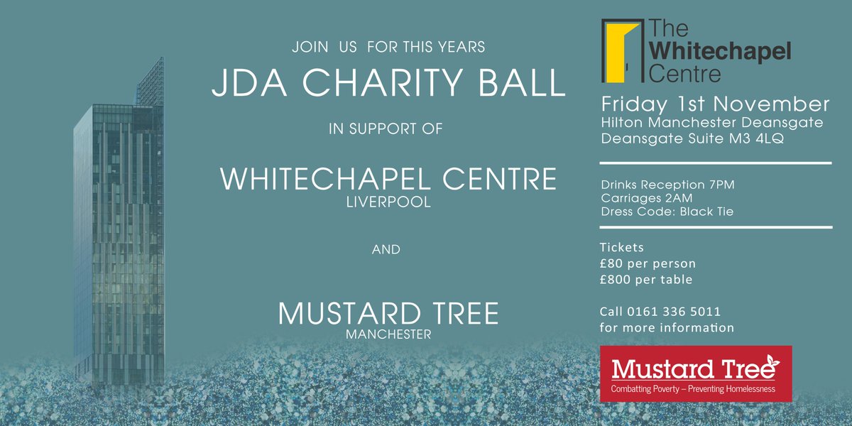 JDA Architects (@jdaarchitects) on Twitter photo Who's excited?? There's just over a month to go until this years charity ball, we've had a limited number of tickets become available so this could be your last chance to join us on an amazing evening <a href="/WhitechapelLiv/">Whitechapel Centre</a> <a href="/MustardTreeMCR/">Mustard Tree</a> Who's excited?? There's just over a month to go until this years charity ball, we've had a limited number of tickets become available so this could be your last chance to join us on an amazing evening <a href="/WhitechapelLiv/">Whitechapel Centre</a> <a href="/MustardTreeMCR/">Mustard Tree</a>