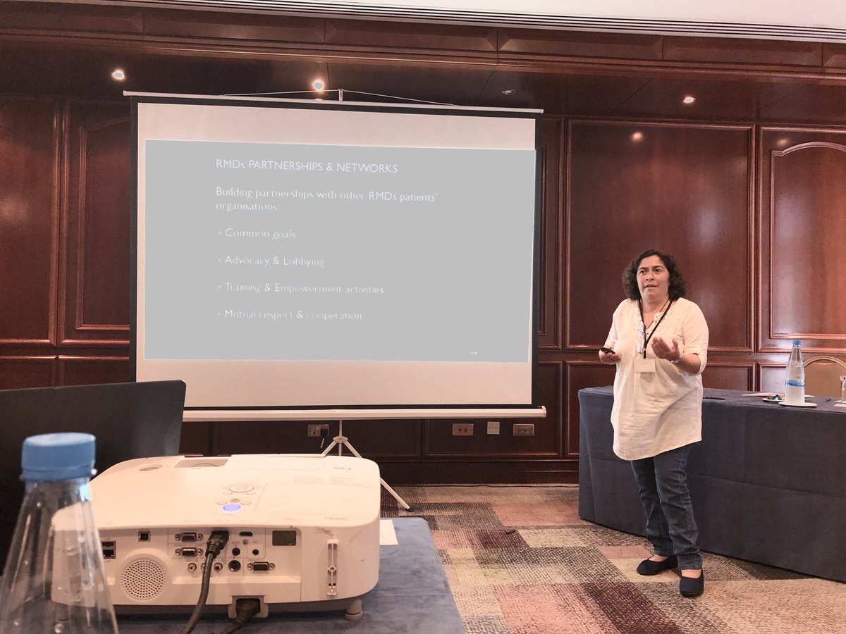 Elsa Frazao Mateus presenting the “Building Partnership &amp; Developing sustainable networks” works shop!