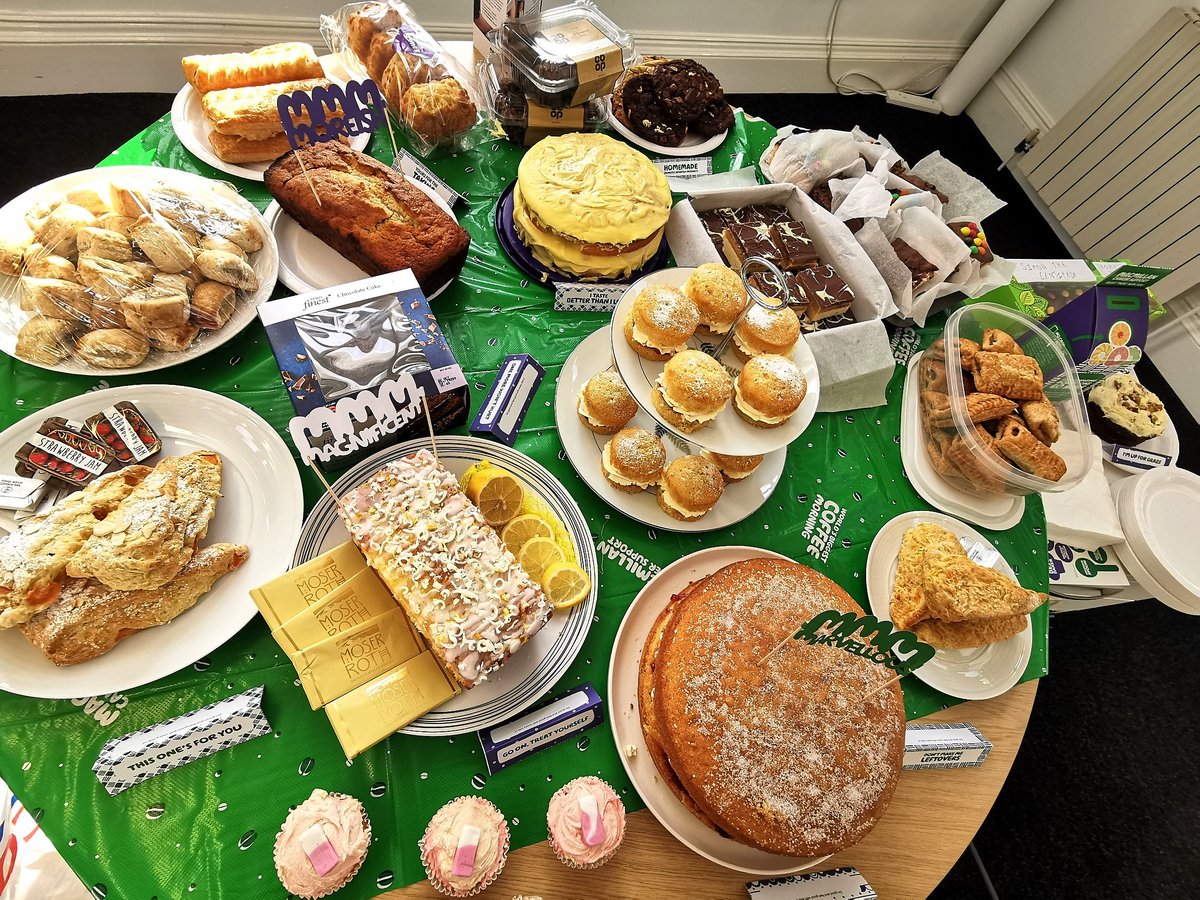 AdderstoneFDN's tweet photo. It’s been a delicious morning full of laughter, plenty of cakes and savoury treats whilst raising money for Macmillan Cancer Support. The donations box is filling up nicely and will be generously matched by the Adderstone Foundation. #MacmillanCoffeeMorning https://t.co/hIKgiWevHn
