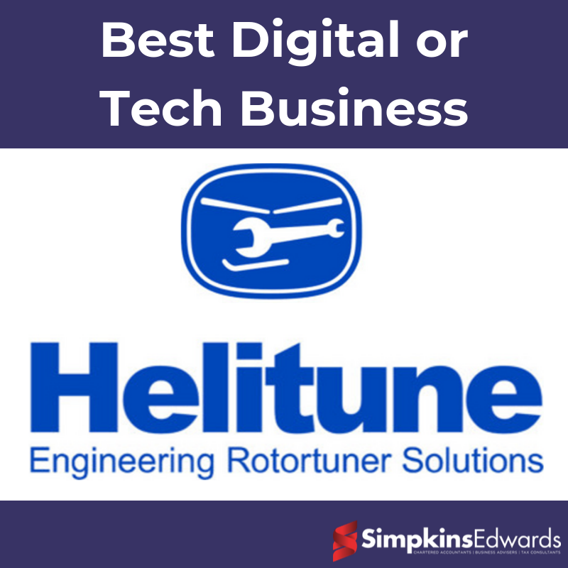 SimpkinsEdwards's tweet photo. As proud sponsors of the Best Digital or Tech Business category at the North Devon Business, Leisure &amp; Tourism Awards, Simpkins Edwards would like to give a massive congratulations to @Helitune for their win. #NDBLTAwards https://t.co/V0Wkg0SjeK
