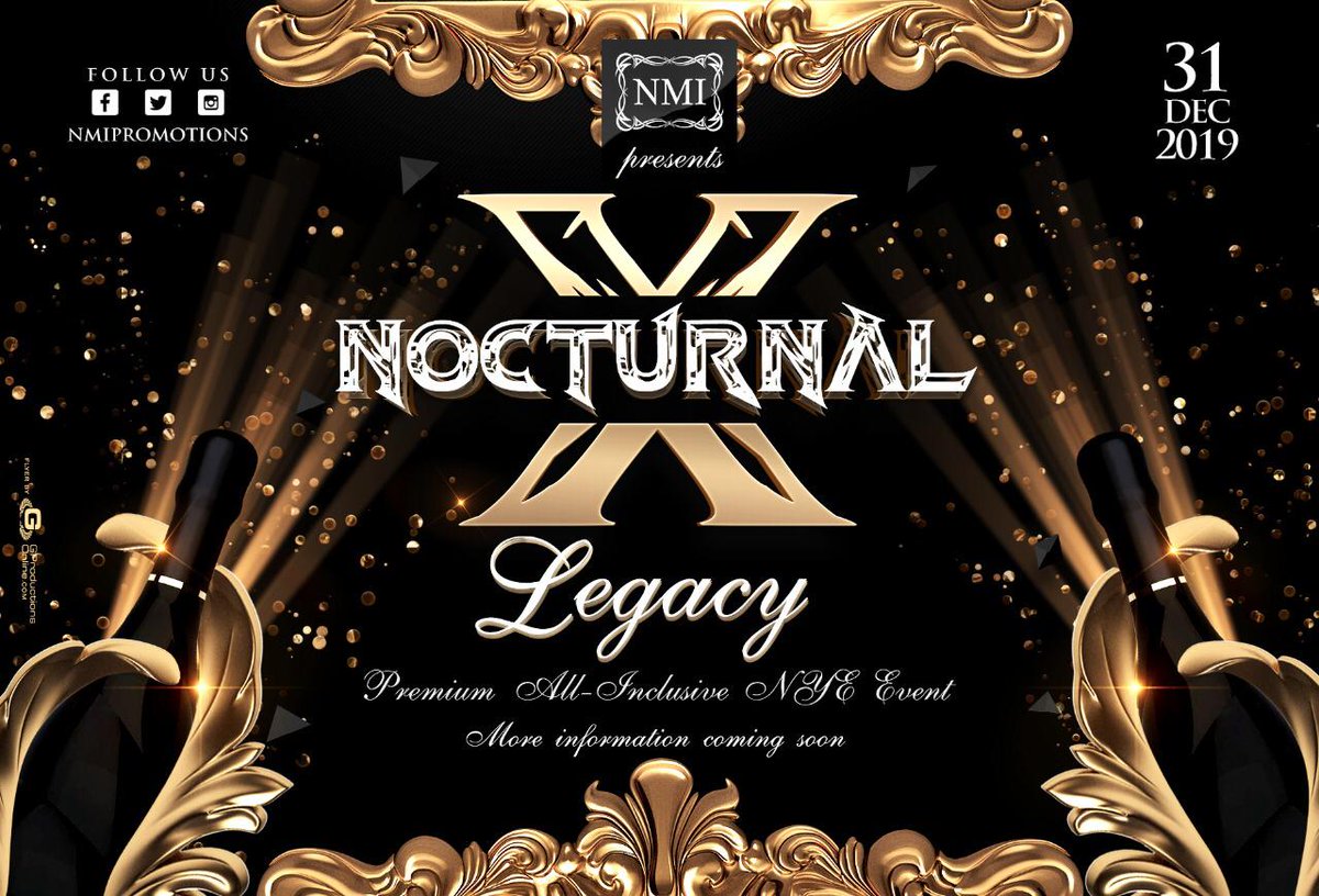 NMI_Promotions's tweet photo. We doing it big for the 10th edition! Book your flights, get your outfits sorted and get ready to bring in 2020!
.
#NYEParty #NewYearsEveParty #NYE #NMIPromotions #NocturnalX #NocX #Antigua #AntiguaandBarbuda https://t.co/lZIQIoFk3H