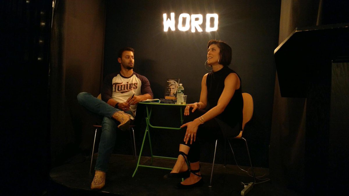 dessadarling's tweet photo. A snap from last night’s #MyOwnDevices reading in Brooklyn at @wordbookstores. (Thanks to my brother, Maxie, for moderating and my uncle Rob for the shot.) https://t.co/Rv1jSF1Kiw
