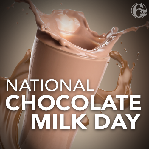 6abc's tweet photo. Happy National Chocolate Milk Day! 🍫🥛😋 https://t.co/uh0GCUymCV