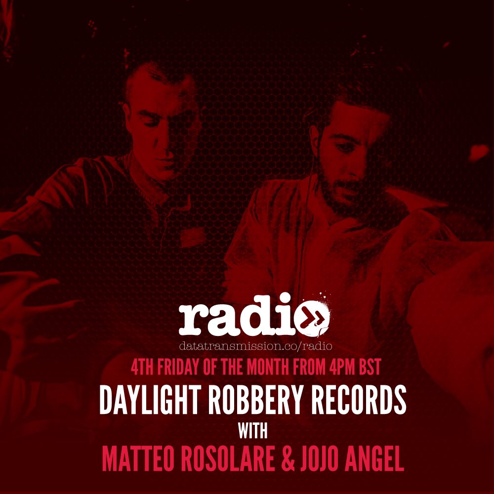 DaylightRobRecs's tweet image. We are back on @Datatransradio today for our monthly show hosted by label bosses @SpangledBallet &amp;amp; @dj_jojoangel! Tune in at 4PM UK Time and listen to lots of our forthcoming releases from artists like @VanillaAce1 @kandkmusic @JhonssonTweet and more!
datatransmission.co/radio/