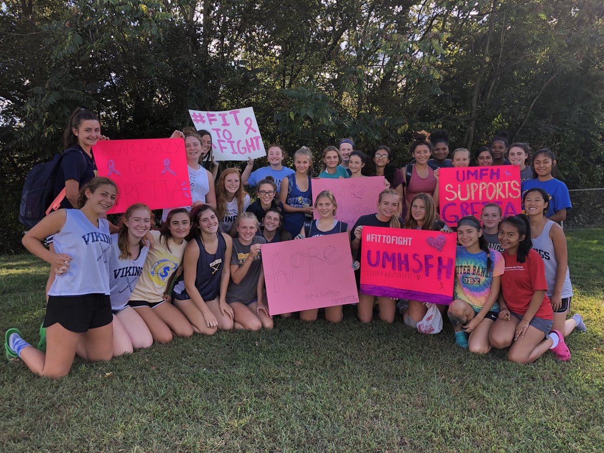 Please come out and support our PINK OUT 💖 game this Saturday at 11.30am in the stadium vs @Bhs_Fockey $5 admission adults, $3 students. All 💰is being donated to local FH coach battling breast cancer. @UMsuperfans @UpperMerionSD @UMAHS_ATHLETICS @philafh #DreamCrazyforGretta
