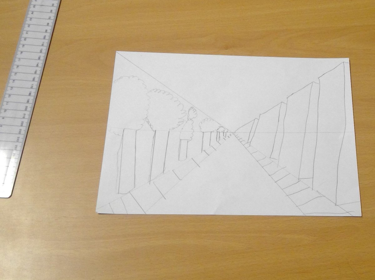 DenbeathP6_7's tweet photo. This afternoon we used the perspective drawing technique to create a realistic street scene. #creativitiy #proudofourpictures #feelingsuccessful https://t.co/3QkuqWZr51
