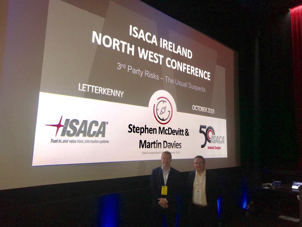 Pramerica (@pramerica_ire) on Twitter photo Pramerica’s Stephen McDevitt & Martin Davies providing insights into 3rd Party Risks
#ISACA19LKY #Pramerica Pramerica’s Stephen McDevitt & Martin Davies providing insights into 3rd Party Risks
#ISACA19LKY #Pramerica