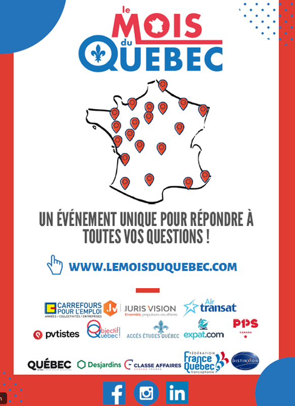 FTravail_BFC's tweet photo. Trouver un #emploi, une formation diplômante ou un stage au Québec avec "Le Mois du Québec" 🇨🇦 Rendez-vous le 7 octobre à @dijon #objectifquebec @carrefouremploi @ExpatCom @Quebec_Franco  ⤵️ https://t.co/1VQdhPEVF9 https://t.co/wUvmKvSXRb