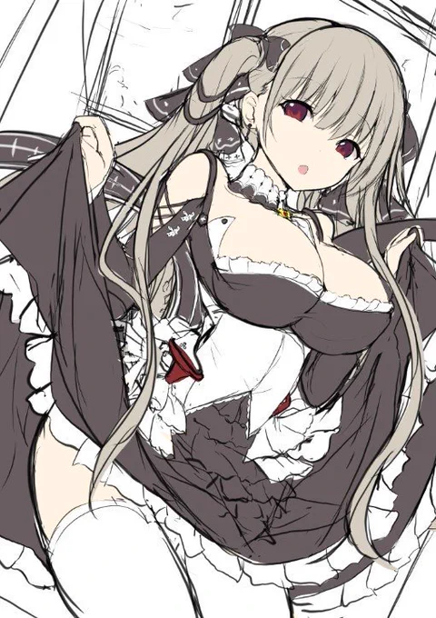 割といいラフ描けたかもしれない 