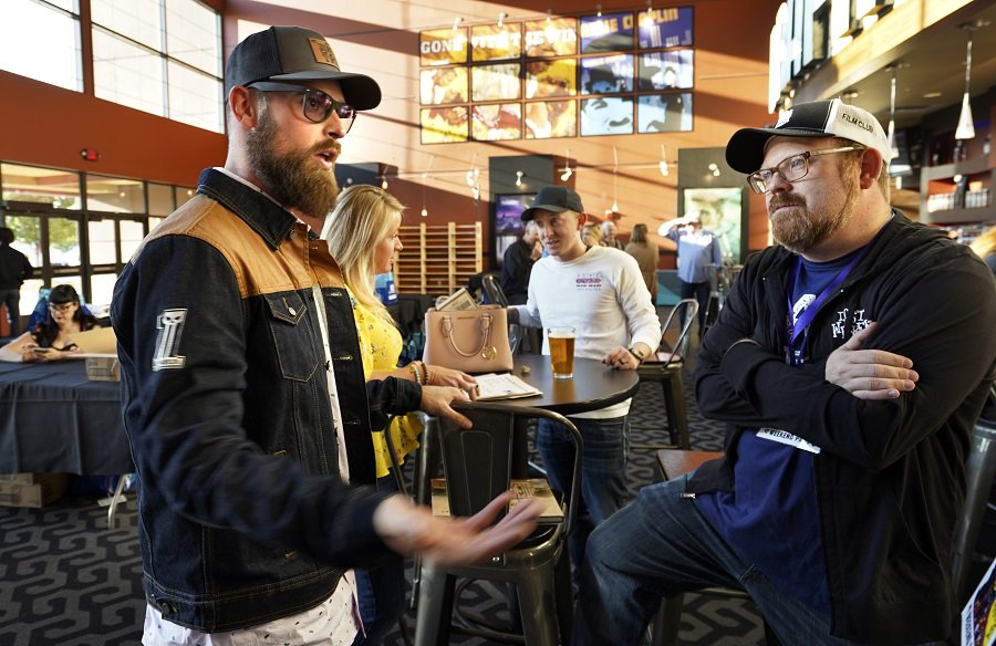 CinemaBandwagon's tweet photo. At #LostWeekendXI our non-profit recipient, Winchester Rescue Mission, met Emilio Estevez with @ThePublicFilm and discussed educating the public about homelessness, now Brandan Thomas begins his journey from Winchester to LA, today, 9/27. Follow him: https://t.co/4l1InaDFSV https://t.co/ashjpPIXES