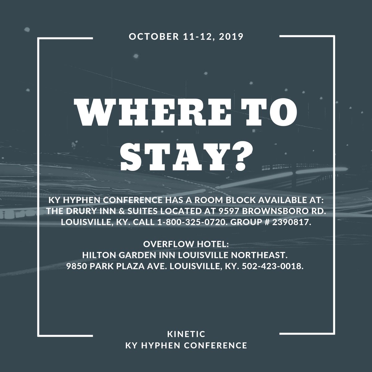 HyphenKY's tweet photo. A few Q&amp;As we have been receiving! Have a question about KY Hyphen Conference? Leave us a comment or send a message! We want to see you there! 👏🏻 #hyphenky #beahyphen https://t.co/sllG7rzbyL