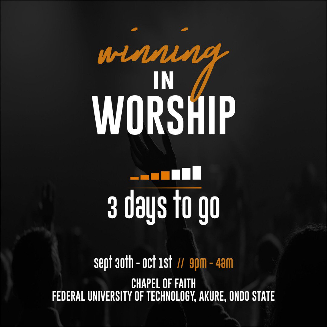 ecmfellowship's tweet photo. Are you ready for Winning in Worship 2019. It's 3 days to go!!!!!! #ECM #WIW19 https://t.co/vWhSqb35fA