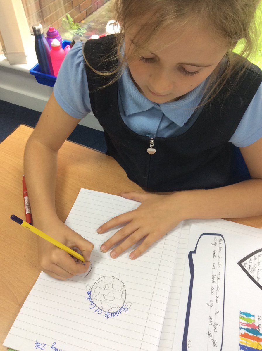 TeamFiveStBs's tweet photo. Team 5 are explaining what it means to be, “Stewards of the Earth.” #stbRE https://t.co/eujI9K4MB5