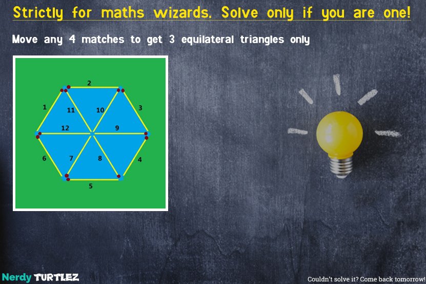 nerdyturtlez's tweet photo. Strictly for maths wizards. Solve only if you are one!

Couldn’t solve it? Come back tomorrow! https://t.co/0mSic8uNbL
