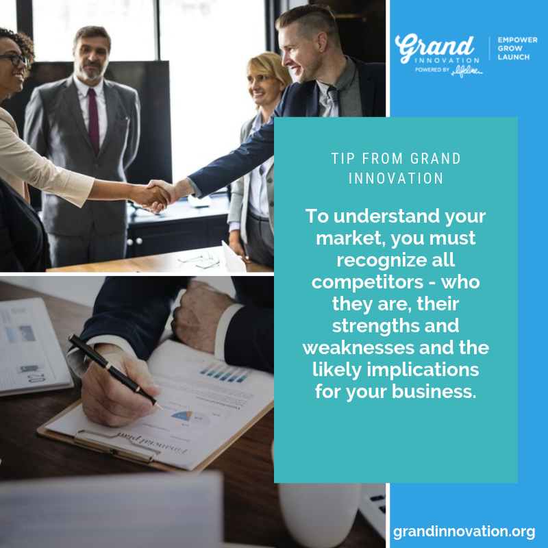 LifeLineDetroit's tweet image. Tip from Grand Innovation 

To understand your market, you must recognize all competitors - who they are, their strengths and weaknesses and the likely implications for your business. ~ grandinnovation.org
