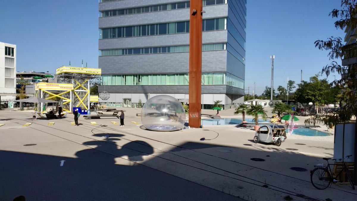 Last weekend we were invited by @offcutschweiz to HeK Oslo Night in Basel. The diverse program invite visitors to discover the eclectic urban culture. We had great fun serving as shuttle transport for the public. #evovelo #SustainableMobility