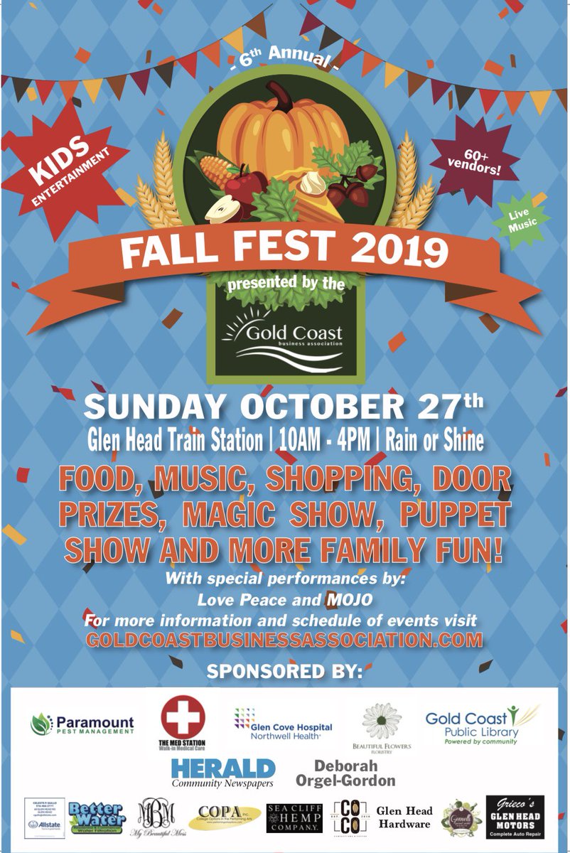Save the date!  Lots of fun! #GlenHead #LongIsland