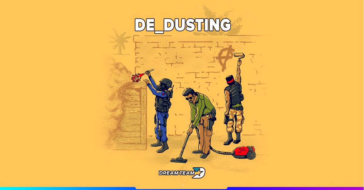 DreamTeamGG's tweet photo. Seen for the first time - the behind-the-scenes action between rounds. 😂
#csgo #csgjokes #csgomaps #de_dust2 https://t.co/6RNpGCj1NY