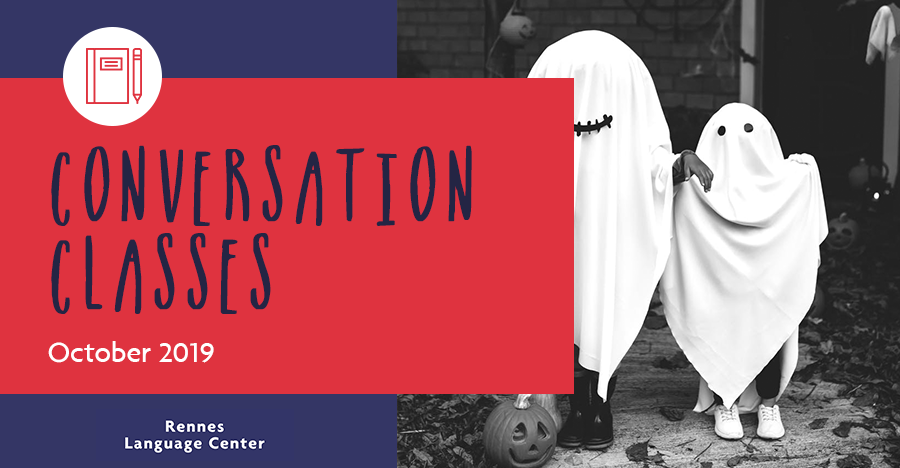 RennesLanguageC's tweet photo. #ConversationClasses | Halloween, Quiz Night, Spelling Bee, Business #English... Découvrez les thématiques des classes de conversation en #anglais du mois d'octobre, et inscrivez-vous ! 🎃

▶︎ https://t.co/22JtxOPBxl https://t.co/iK8FoXf8BJ