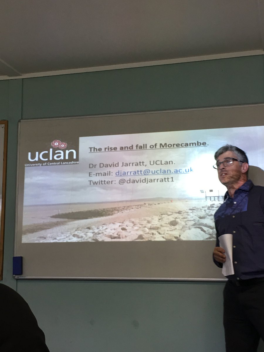TrinityTSFA's tweet photo. Great final morning @CastleHeadfsc as students finalise their sediment samples and data. Real treat to have @DavidJarratt1 talk superbly to students about the rise, fall and regeneration of Morecambe too! Fabulous trip but time for home now! #Morecamberocks #Trinitybound https://t.co/uidKlvI0UC
