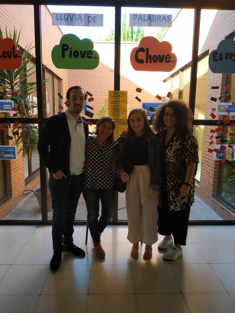 Nuestros nuevos auxiliares de conversación de inglés, francés e italiano. Wilkommen!