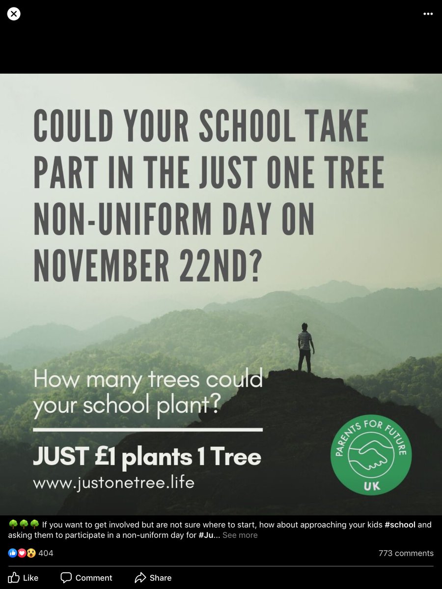 Please share with all local schools! 
Could your school have a Mufti day on Friday 22nd November and raise funds to plant trees and fight against climate change! 
@WoodySchool @GrowWoody @Dunraven_School @Hitherfield15 @SunnyhillSW16 @GrantonPrimary @Juliansprimary