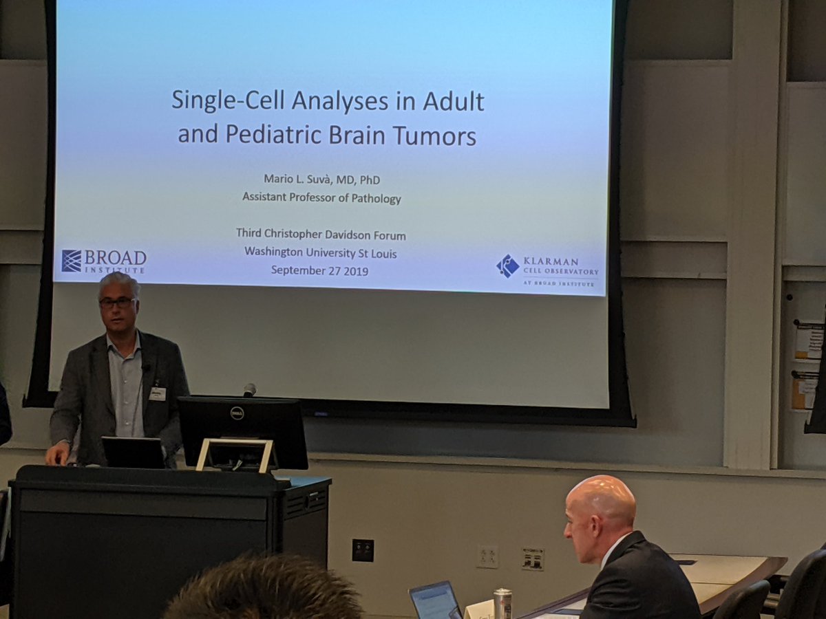 EKNduom's tweet photo. Always exciting to see @MarioSuva talk! #cdf2019 @WUSTL #btsm @NSTumorSection @NeuroOnc https://t.co/XQkmnEEMft