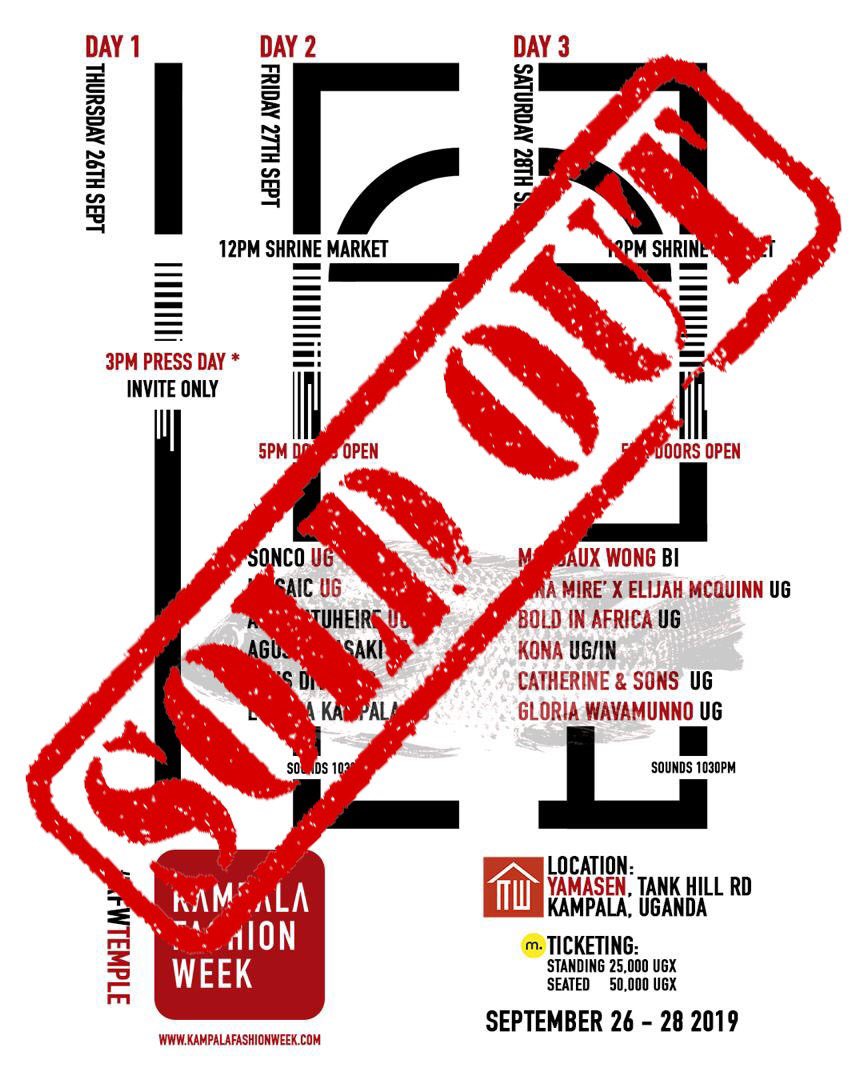 Kla_FW's tweet photo. #KLAfw2019 SOLD OUT. There will be no available tickets at the door. We appreciate all the support and interest our community has expressed in our organization and showcases. 

To those who will miss the opportunity to be in #KFWtemple this year please follow all our social media https://t.co/IXPm6Hb9sE