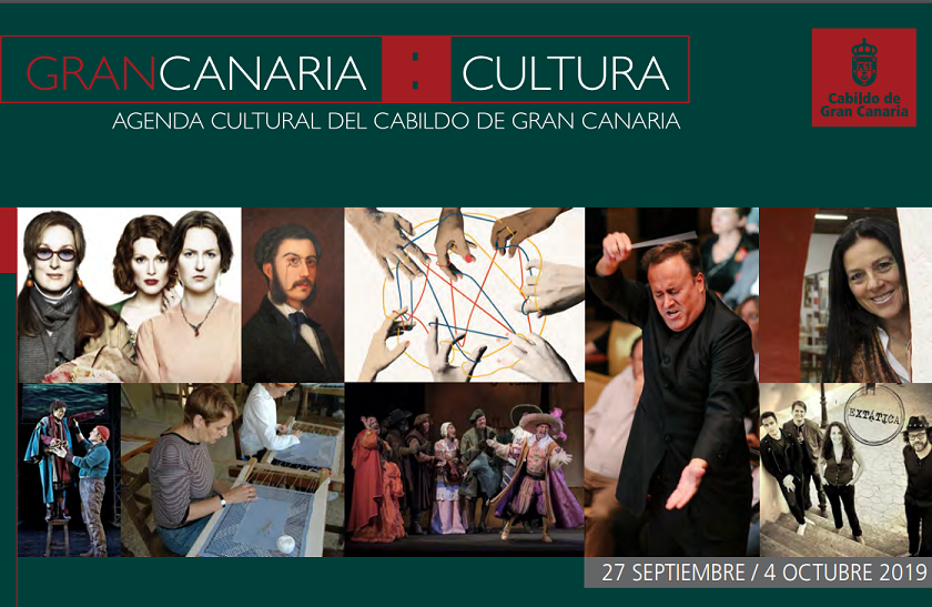 GranCanariaOIAC's tweet photo. 👉 Ésta es la #Agenda Cultural del Cabildo de Gran Canaria
📆 27 de septiembre al 04 de octubre 2019
Toda la información en ▶️ https://t.co/hmc9tOdUMg
😃 Sigue disfrutando de todas nuestras #actividades #culturales 😃
¡¡¡Buen finde!!!
#GranCanariaCultura
#Museosenfinde https://t.co/K6EvSQQWNl