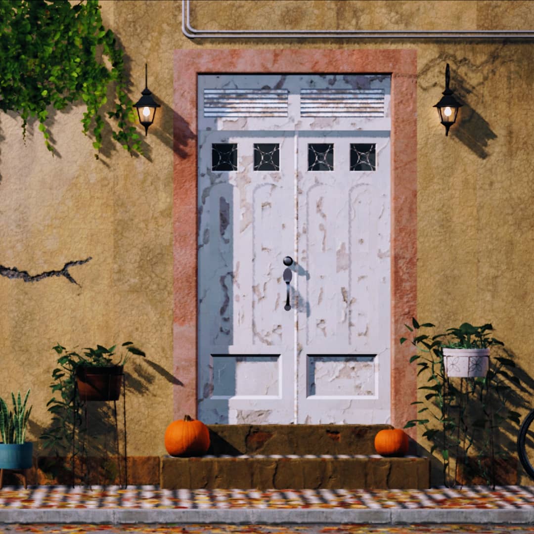 "Fall evening" model in Maya, textured with Quixel and real-time render in UE4. #Maya #UE4 #Quixel