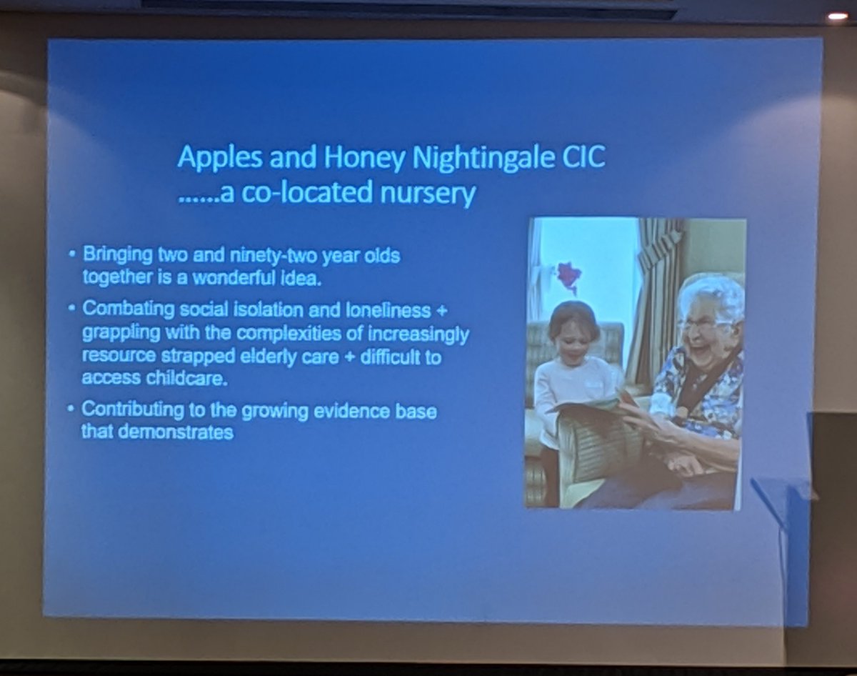 GeriSoc's tweet photo. Further evidence that intergenerational iniatives have wonderful outcomes for care home residents #GSFConf19 https://t.co/DuScAFzZOJ