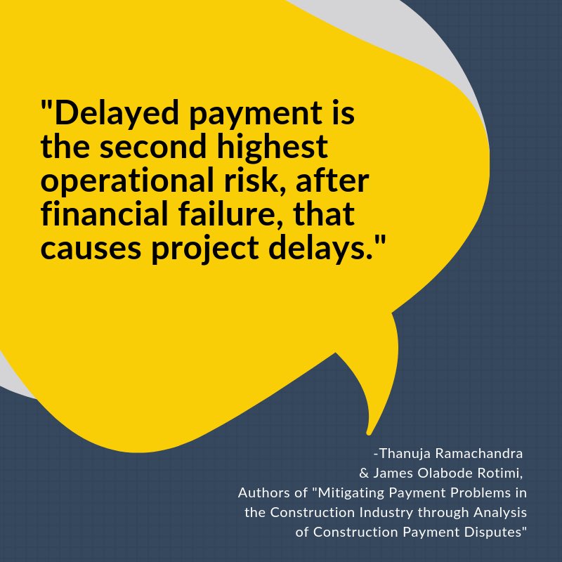 Not getting paid on time? We hear you. BuildPay strives to provide a solution to the flawed construction payment chain.
