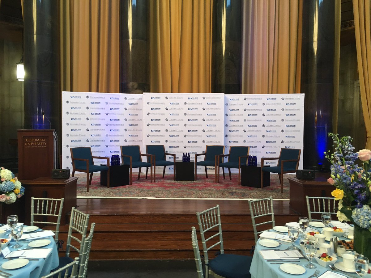 Columbia_CCAA's tweet photo. Today alumni, students and faculty come together to celebrate 100 years of the Core Curriculum at the centennial year's opening event!

#CoreStories from Dr. Richard Axel CC'67, @SheenaWrightNYC CC'90 and more. Tune in live here: https://t.co/G0xb9KXpIW
#CoreCelebration https://t.co/L5WJuJpU00