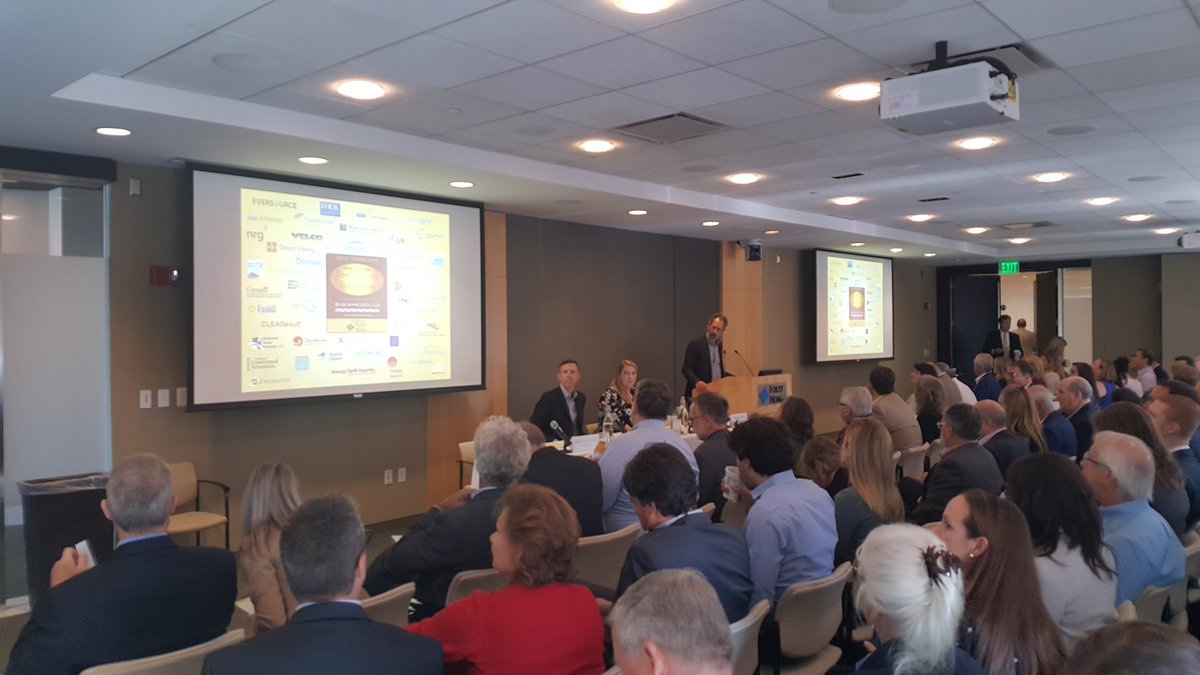CGAlward's tweet photo. At #RaabRT Energy Conference with focus on off shore wind development. Currently hearing from N.E. regulators address renewable priorities. #CdnHydro can play an important role as #reliable #affordable #clean backstop for future renewable development #electrification. https://t.co/uYha91MUFL