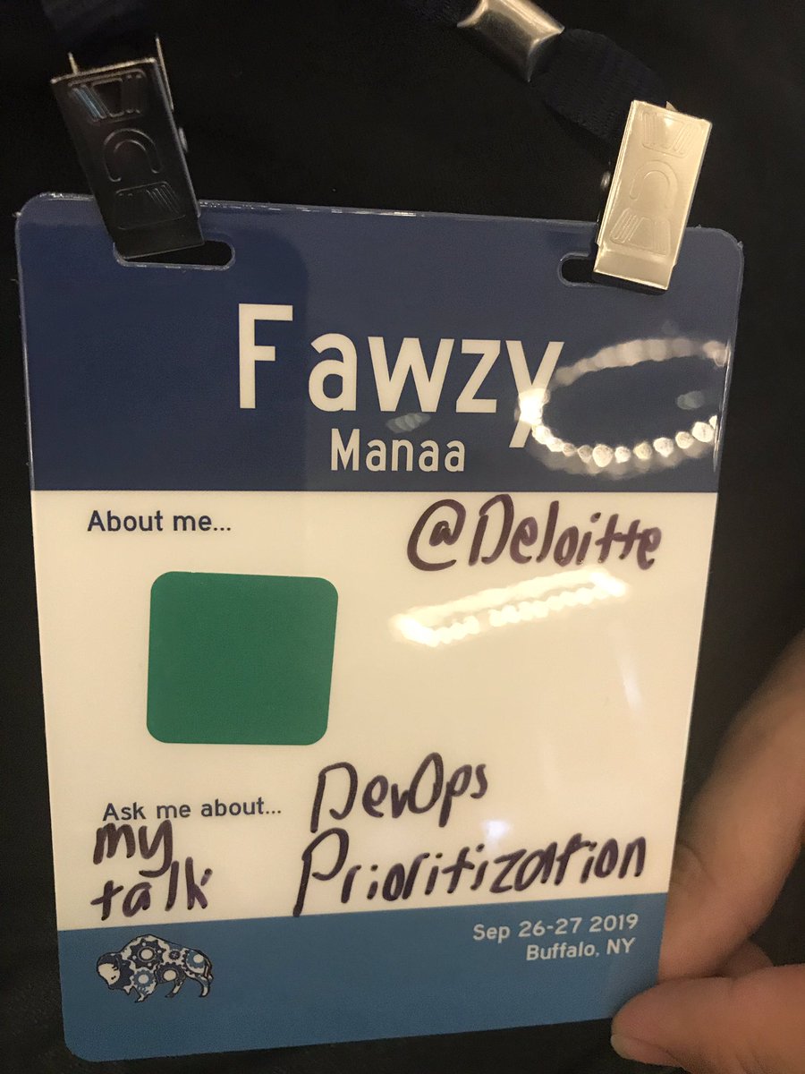 FawzyManaa's tweet image. All set and already getting inspired at #DevOpsDaysBuf