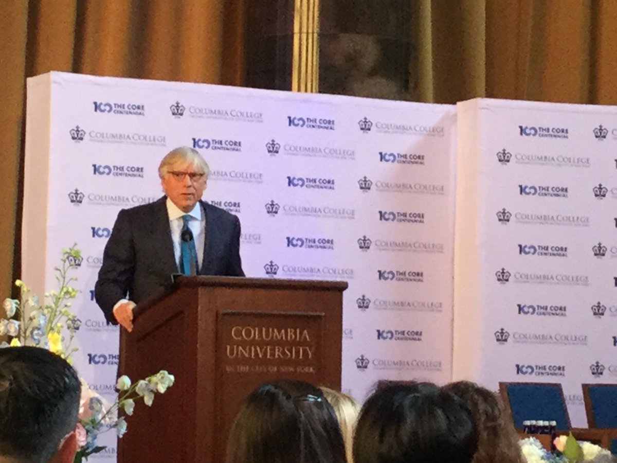 freddiethekat's tweet photo. . @Columbia President Lee Bollinger launches celebration of the Core Centennial. #CoreStories https://t.co/npKXOVGrcE