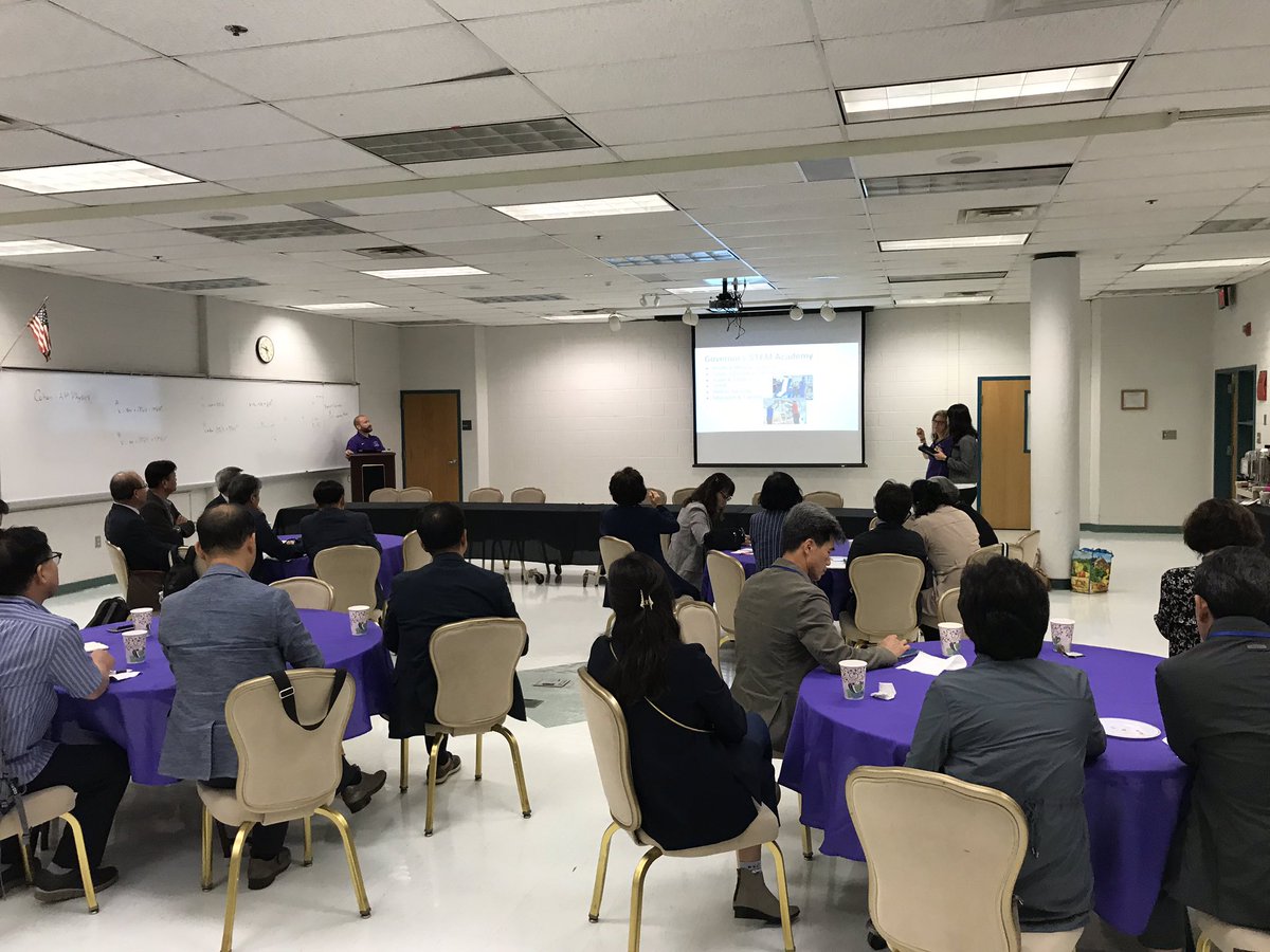 DaveJagels's tweet photo. Welcoming Korean school administrators to FCPS. Thank you Rocky Run and Chantilly HS. @RockyRunMS @Chantilly_HS #region5proud https://t.co/L9nleOWisj