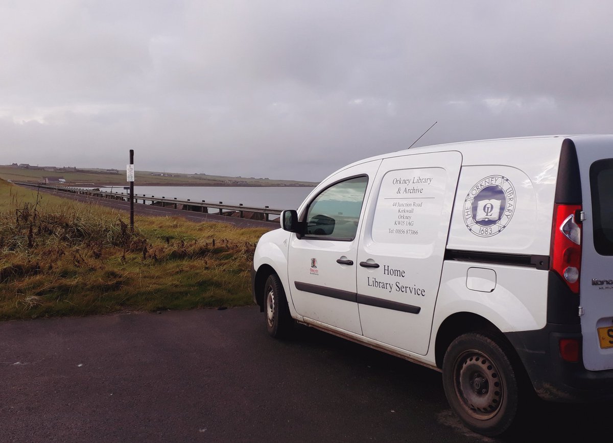 OrkneyLibrary's tweet photo. On Friday mornings we deliver books to our Home Library customers around the mainland of #Orkney.

This morning an elderly customer said, 'I read such a lot but I don't get out much anymore. Having these books brought to me each month is a LIFE SAVER.'

#LibrariesMatter https://t.co/FBAKjJSXSG