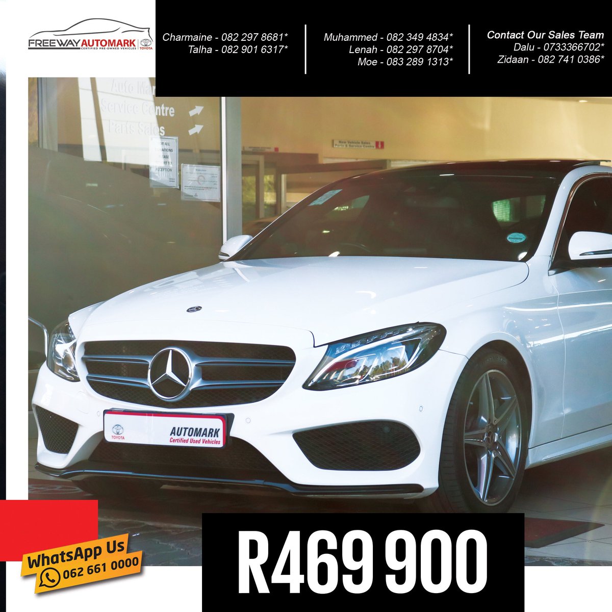 Freeway_Group's tweet photo. 2017
Mercedes-Benz
C250D AMG
64 000km
Price: R469 900
T’s & C's apply
https://t.co/XHDWOX91vH
Call ☎️ us on 011 661 0000
Or
WhatsApp 📲 us on 062 661 0000
#FreewayToyota #FreewayGroup #FreewayAutomark #Automark #mercedes #mercedesbenz #mercedescclass #cclass #c250 #amg https://t.co/TxX1J6RSBz