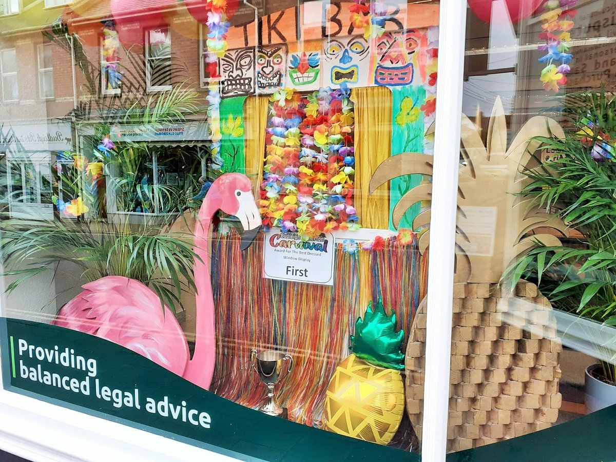 GilbertStephens's tweet photo. Today was the Judging Day for the Carnival Window Competition in Budleigh Salterton. We are extremely pleased to announce that we have won first place! Budleigh Saltertonβs third Carnival will be taking place tomorrow from 7:30pm to 9:00pm.
#BudleighCarnival #WindowCompetition https://t.co/oB26A6zSI8