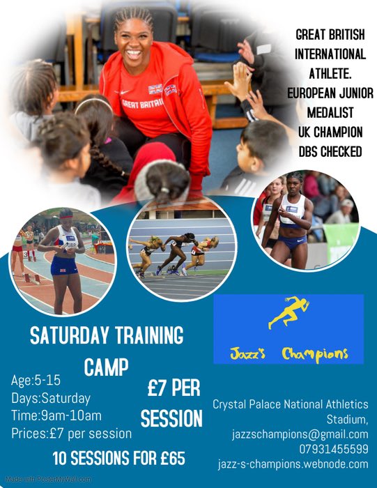 drivetheboatjc's tweet photo. Saturday Athletics Camp @ Crystal Palace 🥰
Working with kids is my passion.
So excited to start 🥳🥳 https://t.co/leOVlrVrhY